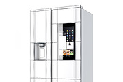 Smart refrigerator Family Hub, a Furniture 3D Model by AllSkull (Thumbnail 5 of 7)