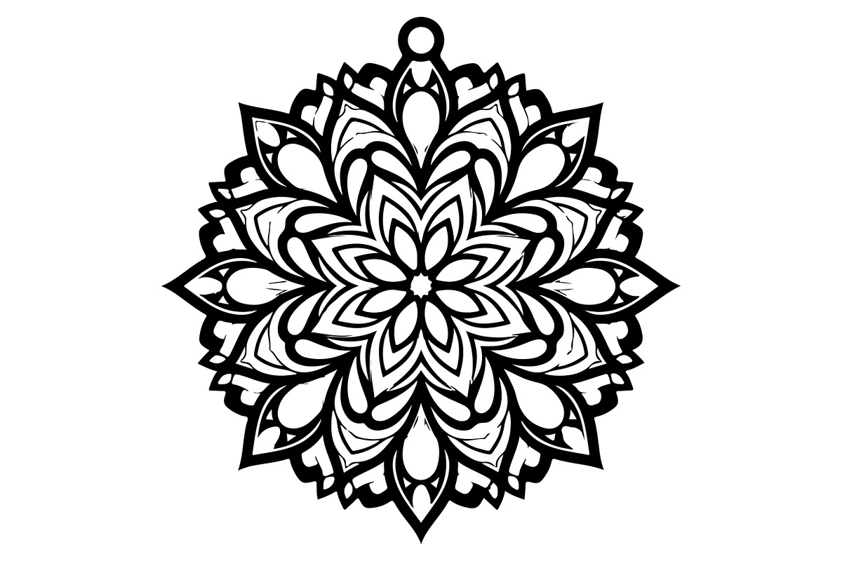 Ornamental Mandala and Lotus Vector, a Decorative Illustration by balal (Photo 15 of 16)