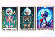 Sarcastic Skeleton Tarot Card Clipar, an Illustration by CreationArt (Thumbnail 2 of 6)