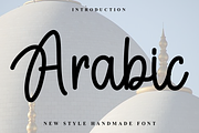 Arabic, a Handwritten Font by InermediaSTUDIO (Thumbnail 1 of 7)