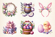 Pink and Purple Easter Sublimation, an Illustration by DreamArtGraphic (Thumbnail 2 of 5)