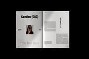 Minimal Editorial Layout Template, a Magazine Template by Lunaria (Thumbnail 4 of 13)