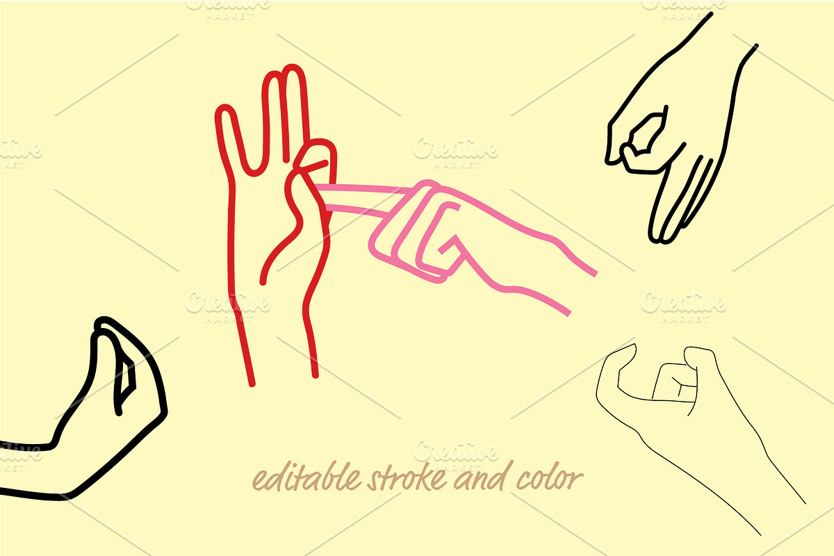 30 Hand Gestures, an Illustration by pkahraman (Photo 4 of 4)