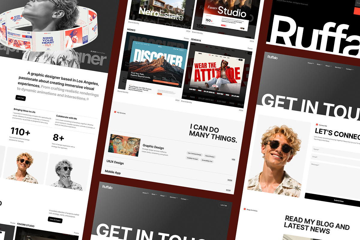 Ruffalo - Personal Portfolio Website, a Landing Page Template by SLAB! Design (Photo 4 of 5)
