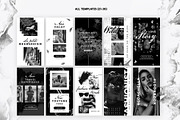 SALE 2in1 Noir Beauty Edition, a Social Media Template by The Wedding Shop (Thumbnail 5 of 15)