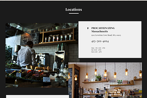 Coffee Shop Landing Page