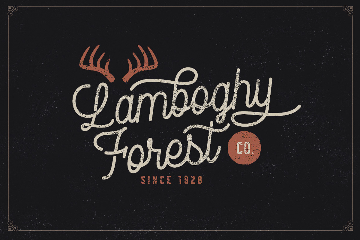 Rampage Monoline Advertisement Font preview 7