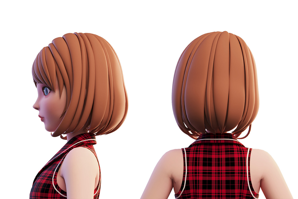 3D Stylized Girl_SG3FC, a Characters & Person 3D Model by LomellRueca (Photo 3 of 23)