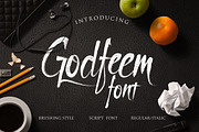Godfeem Font, a Script Font by alit design (Thumbnail 1 of 7)