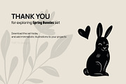 Spring Bunny & Floral Clipart Set, an Animal Illustration by Tmeta Design (Thumbnail 11 of 11)