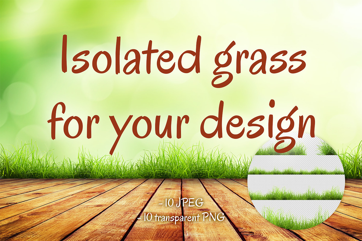 Set of isolated grass, a Texture Graphic by RM_design (Photo 1 of 3)