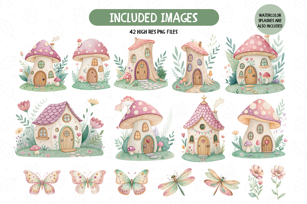 Enchanted Woodland Fairy Set, an Illustration by TatiMockup (Photo 3 of 6)