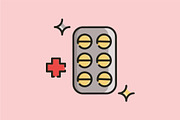 pill blister pack medical, a Solid Icon by REIKYDEWANSASONGKO (Thumbnail 3 of 3)