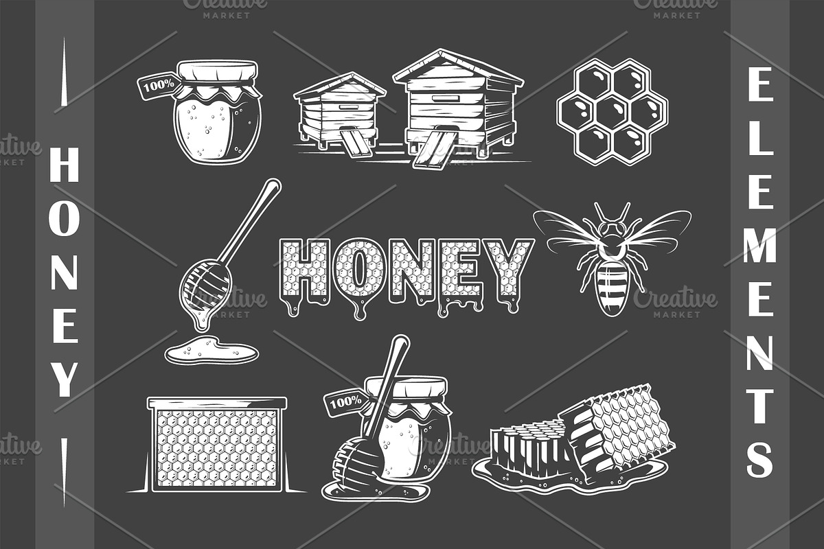 18 Honey Logos Templates, a Branding & Logo Template by Art Design (Photo 8 of 19)