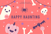 Happy Haunting. Halloween clipart, an Object Graphic by kondratya (Thumbnail 1 of 14)