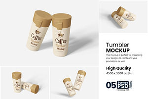 Coffee Tumbler Mockup For Branding