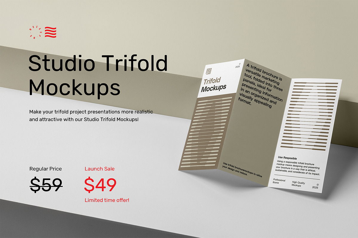 Flayer Trifold and Brochure Mockups, a Mockup by Mr.Mockup™ (Photo 2 of 18)