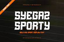Syegaz Sporty - Racing & Speed Font