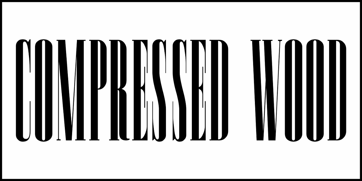 Compressed Wood JNL, a Serif Font by Jeff Levine Fonts (Photo 2 of 5)