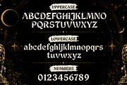 Luna Muse Gothic Decorative Typeface, a Blackletter Font by mesuka (Thumbnail 5 of 7)