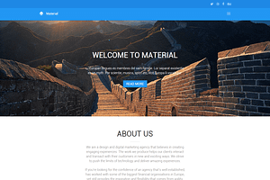 Material: Elegant Website Template