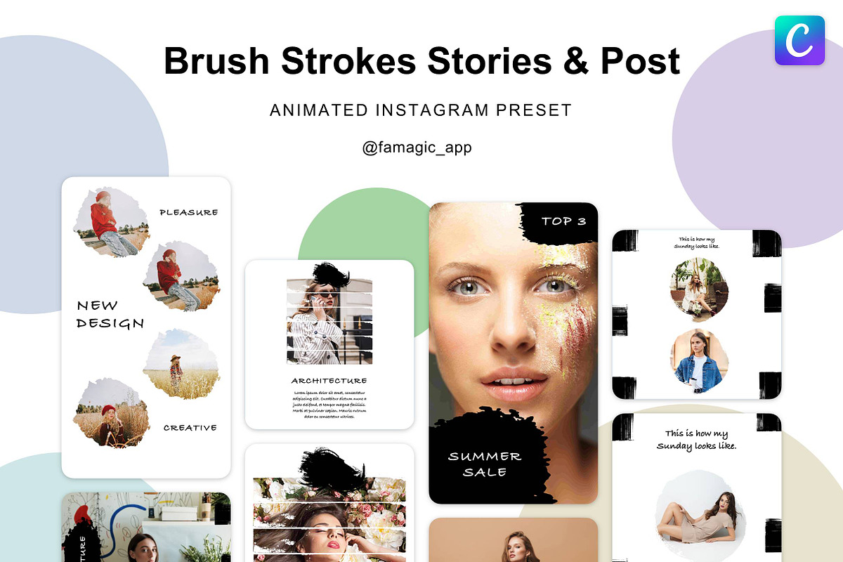 Animated Instagram templates - Keynote