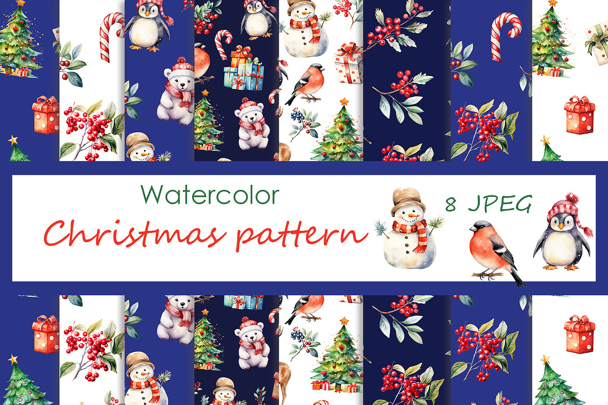 Watercolor christmas clipart, winter, an Object Graphic by KomtsyanTatyanaArt (Photo 1 of 5)