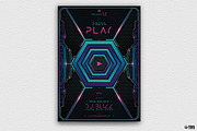 Press Play Flyer Template, a Flyer Template by ThatsDesignArt (Thumbnail 1 of 7)