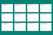 2027 Vector Calendar Template EPS, a Texture Illustration by mikhailmorosin (Thumbnail 2 of 5)