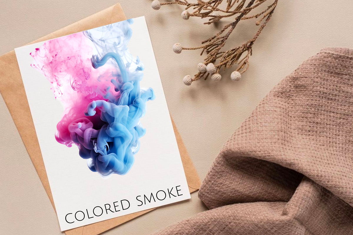 Colored smoke  Watercolor clipart, an Object Illustration by Hello My Print (Photo 10 of 13)