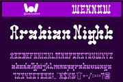 Arabian Night font, a Slab Serif Font by weknow (Thumbnail 1 of 8)