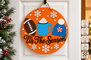 Christmas Tis The Season Laser Cut