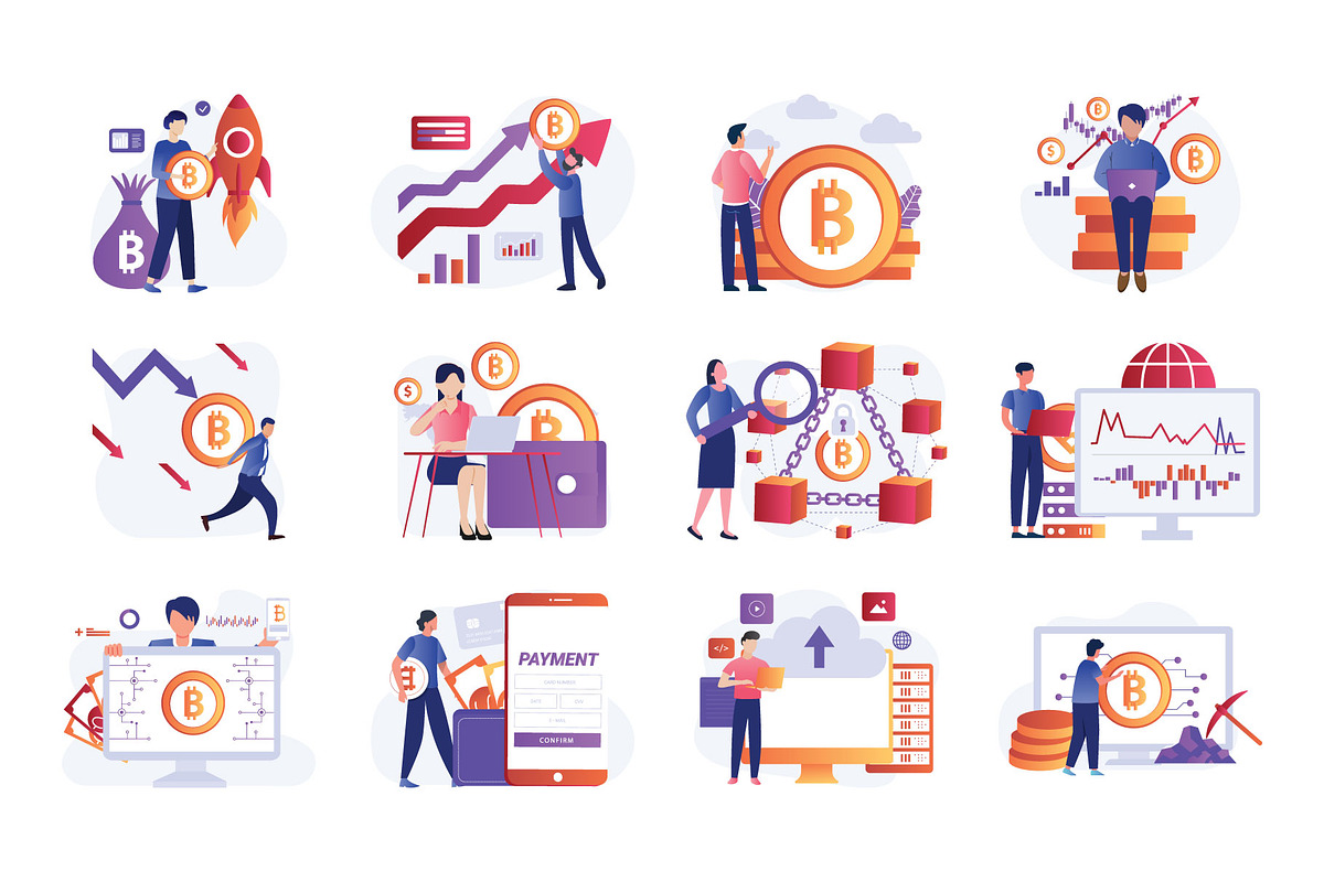 Blockchain Vector Illustration Pack, a Finance Illustration by Vector Portal (Photo 5 of 6)