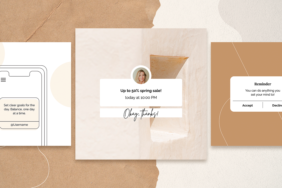 Reminders & Notifications CANVA, a Social Media Template by Slidesmash