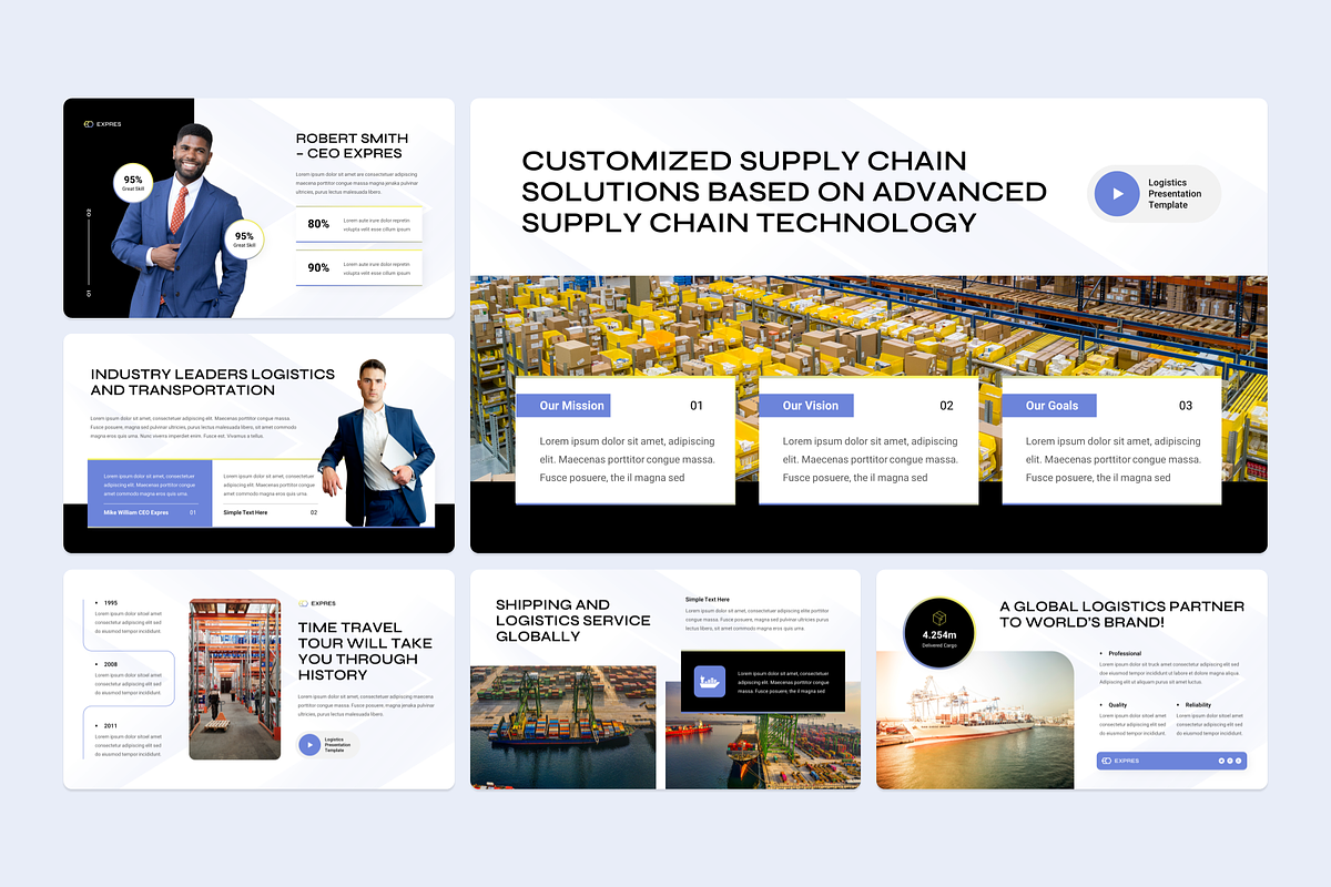 Logistics Google Slides, a Presentation Template by YossyOneStd (Photo 2 of 6)