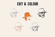 hand sketched faces vector, an Illustration by Tropical Type (Thumbnail 4 of 5)