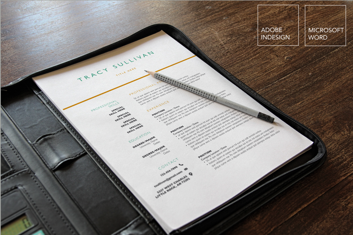 4 Page Resume Template | Word and In, a Resume Template by Scribbled Napkin Design (Photo 1 of 5)