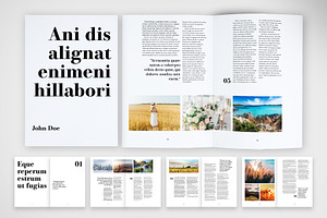 Sustainability magazine, a Print Template by McLittle Stock