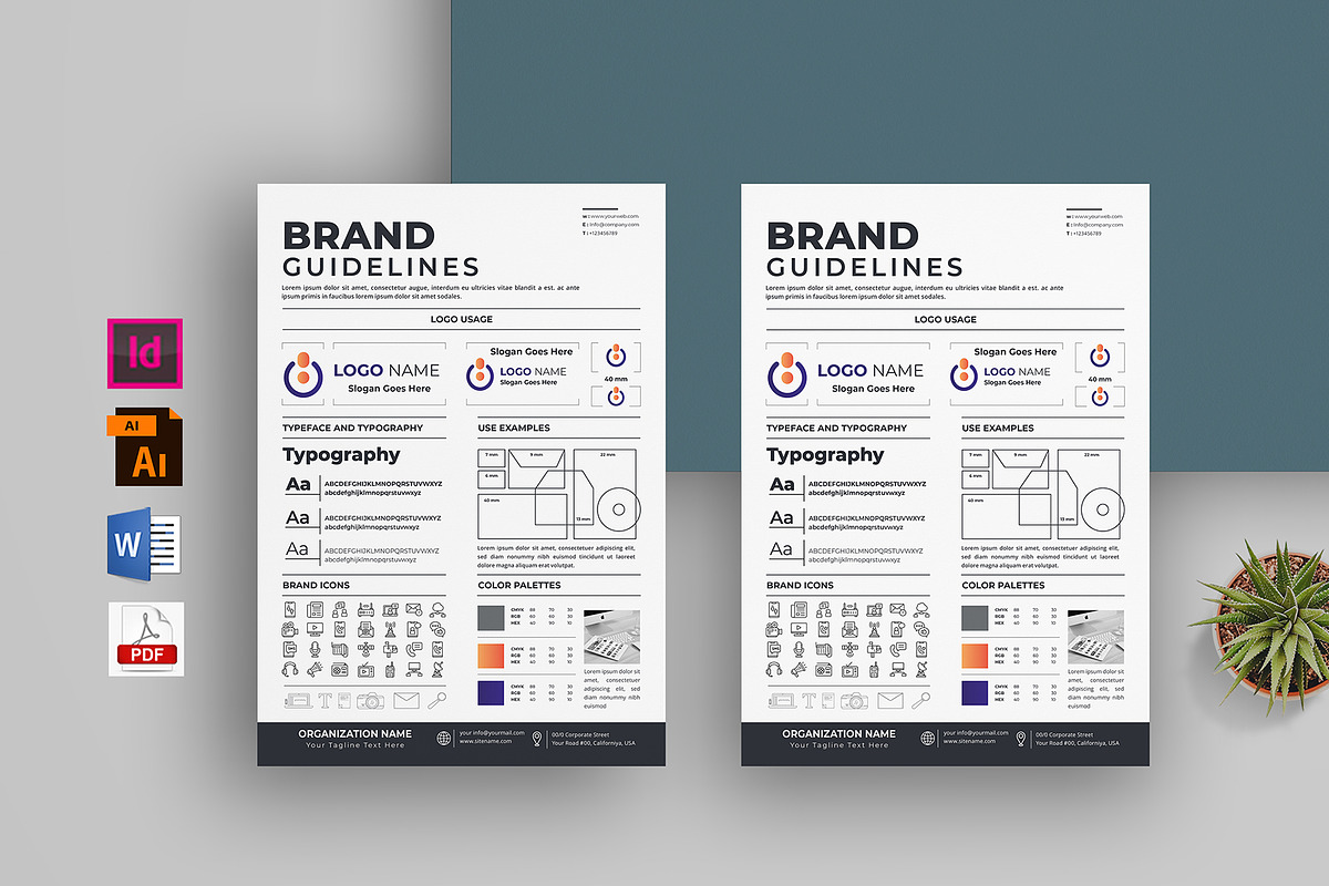 Brand Guidelines | Word & Indesign, a Poster Template by obayes (Photo 1 of 3)