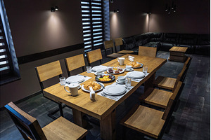 Continental breakfast served on a, an Architecture Photo by Red Hot Chili Pepper Shop