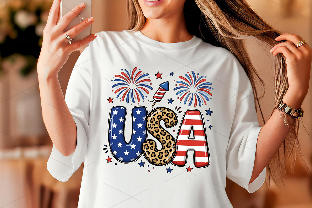 Patriotic USA Independence Day PNG, an Illustration by OK Design (Photo 2 of 4)
