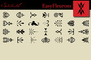 Easy Fleurons Pack, a Symbol Font by Intellecta Design