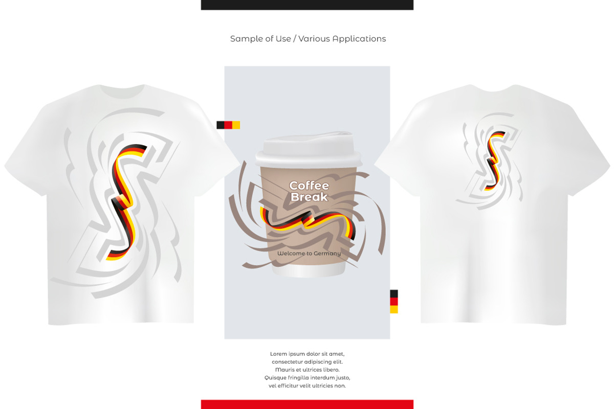 Germany flag ribbon vector, a Templates & Theme by Simbos (Photo 7 of 9)