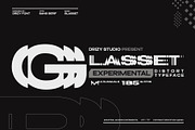 Glasset – Experimental Distort Font, a Sans Serif Font by Drizy (Thumbnail 1 of 10)