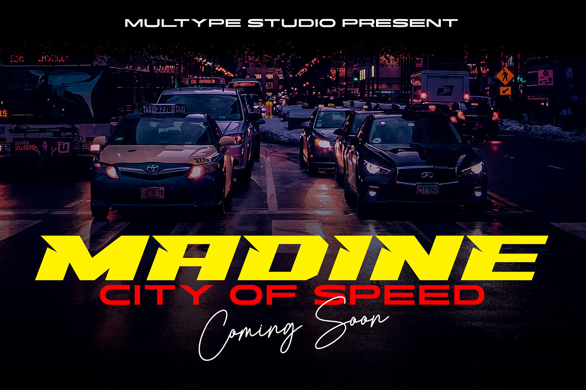 Racing Mega Race Sport Typeface, a Font by Multype Studio (Photo 3 of 7)