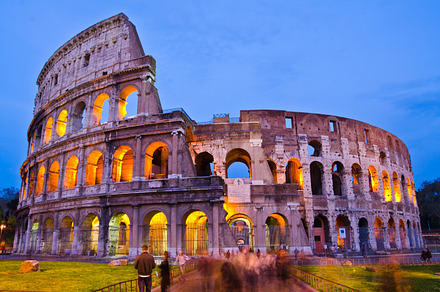 Colosseum stock photo containing colosseum and sunset