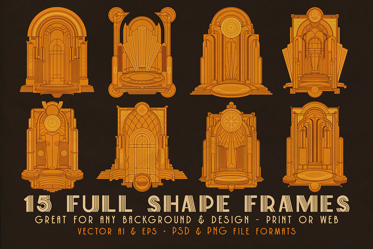SALE Art Deco Toolkit, a Background Graphic by Cruzine (Photo 76 of 111)