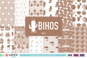 Earthy Cactus Printable Paper, a Pattern Graphic by Lapeticrafter (Thumbnail 1 of 5)