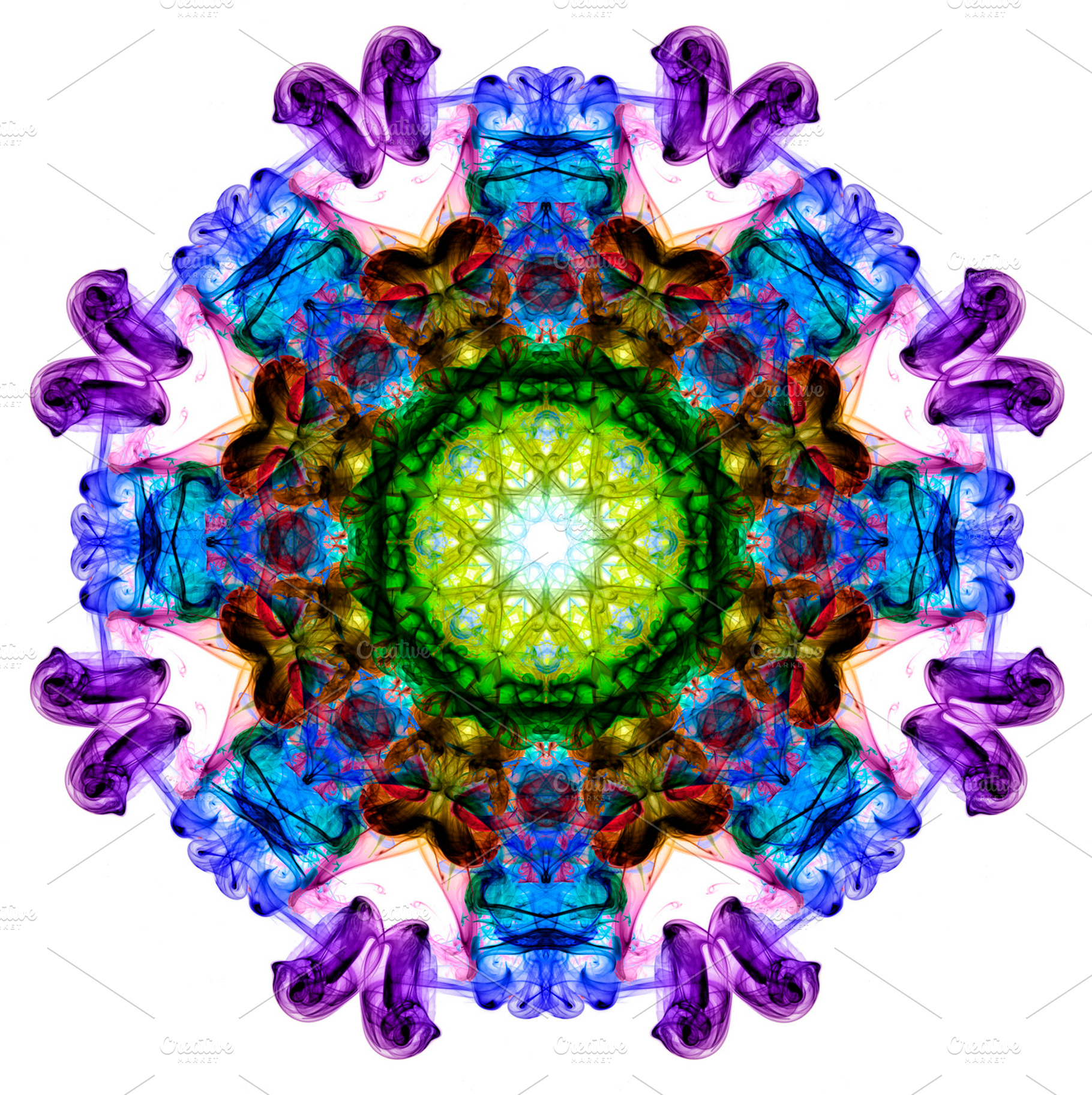 Colorful fractal smoke pattern, an Abstract Photo by Irantzu Arbaizagoitia