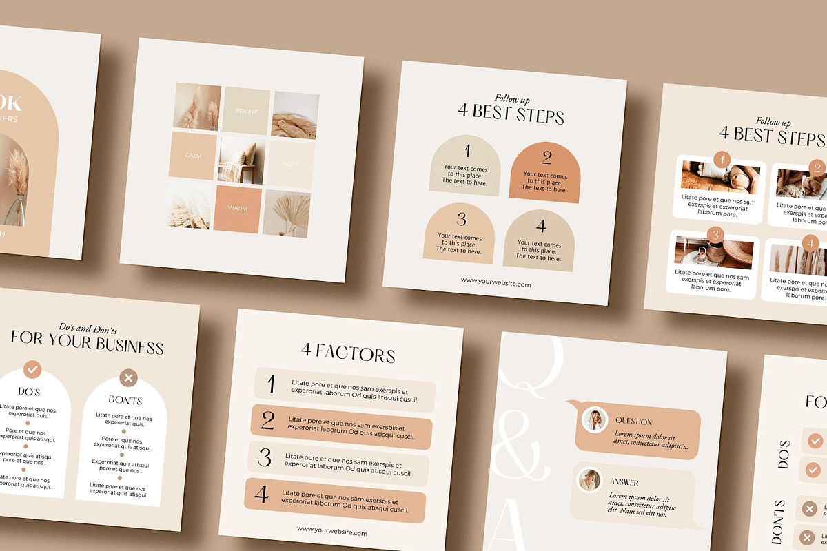 Adel Instagram Template Canva, a Social Media Template by Mirazz (Photo 3 of 9)